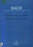 Okadka: Bach Johann Sebastian, Chromatyczna fantazja i fuga d-moll BWV 903\903a