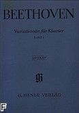 Okadka: Beethoven Ludwig van, Wariacje fortepianowe z. 1