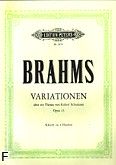 Okadka: Brahms Johannes, Wariacje na temat Roberta Schumanna op. 23