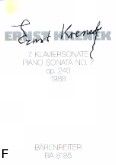 Okadka: Krenek Ernst, VII Sonata fortepianowa op. 240
