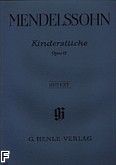 Okadka: Mendelssohn-Bartholdy Feliks, Utwory dla dzieci op. 72
