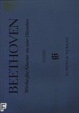 Okadka: Beethoven Ludwig van, Utwory na fortepian na 4 rce Sonata D-dur op. 6, 3 marsze C-dur, Es-dur, D-dur op. 45 nr 1-3, 8