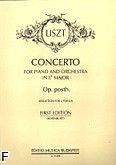 Okadka: Liszt Franz, Koncert Es-dur op. posth. na fortepian i orkiestr