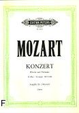 Okadka: Mozart Wolfgang Amadeusz, Koncert A-dur KV 488 na fortepian i orkiestr (wyc. fort.)