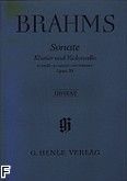 Okadka: Brahms Johannes, Sonata e-moll op. 38