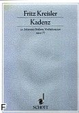 Okadka: Kreisler Fritz, Kadencja do koncertu skrzypcowego op. 77 J. Brahmsa