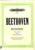Okadka: Beethoven Ludwig van, Koncert D-dur op. 61 na skrzypce i orkiestr (wyc. fort.)
