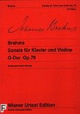 Okadka: Brahms Johannes, Sonaty na fortepian i skrzypce: G-dur op. 78