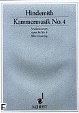 Okadka: Hindemith Paul, Kammermusik nr 4 op. 36 nr 3 na skrzypce i orkiestr kameraln (wyc.fort.)