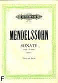 Okadka: Mendelssohn-Bartholdy Feliks, Sonata f-moll op. 4