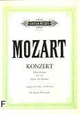 Okadka: Mozart Wolfgang Amadeusz, IV Koncert D-dur KV 218 na skrzypce i orkiestr (wyc.fort.)