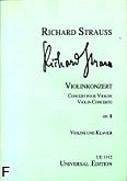 Okadka: Strauss Ryszard, Koncert d-moll op. 8 na skrzypce i orkiestr