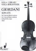 Okadka: Giordani Tommaso, Sonata B-dur na altwk, fortepian i b.c.