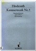 Okadka: Hindemith Paul, Kammermusik nr 5 op. 36 nr 4 na altwk i fortepian
