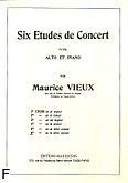 Okładka: Vieux Maurice, 6 etudes de concert, Etiuda fis-moll