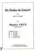 Okładka: Vieux Maurice, 6 etudes de concert, Etiuda G-dur