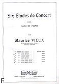 Okadka: Vieux Maurice, 6 etudes de concert, Etiuda h-moll