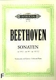 Okadka: Beethoven Ludwig van, Sonaty F-dur i g-moll op. 5, Sonata A-dur op. 69, Sonaty C-dur i D-dur op. 102
