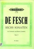Okadka: Fesch Willem de, 6 sonat op. 8