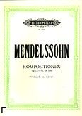 Okadka: Mendelssohn-Bartholdy Feliks, Original Kompositionen Pie bez sw op. 169, I Sonata B-dur op. 45, II Sonata D-dur op. 58, Wariac