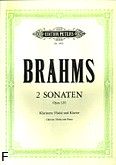 Okadka: Brahms Johannes, Sonaty op. 120: nr 1 f-moll i nr 2 Es-dur