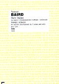 Okładka: Baird Tadeusz, Trzy pieśni na sopran z towarzyszeniem 3 altówek i wiolonczeli Teksty starowłoskie (partytura)
