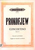 Okadka: Prokofiew Sergiusz, Concertino g-moll op. 132 na wiolonczel i orkiestr (wyc.fort.)