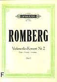 Okadka: Romberg Bernhard Heinrich, Koncert D-dur op. 3 nr 2 na wiolonczel i orkiestr (wyc.fort.)