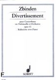 Okadka: Zbinden Julien-franois, Divertissement op. 10 na kontrabas i orkiestr