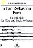 Okadka: Bach Johann Sebastian, Suita h-moll na flet i orkiestr smyczkow, BWV 1067 (wyc. fort.)