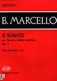 Okadka: Marcello Benedetto, 12 sonat op. 2 na flet i b.c.; z. 1