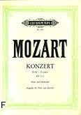 Okadka: Mozart Wolfgang Amadeusz, Koncert D-dur KV 314 na flet i orkiestr (wyc.fort.)