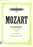 Okadka: Mozart Wolfgang Amadeusz, Koncert G-dur KV 313 na flet i orkiestr (wyc.fort.)