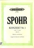 Okadka: Spohr Louis, Koncert c-moll op. 26 nr 1 na klarnet i orkiestr (wyc.fort.)