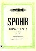 Okadka: Spohr Louis, Koncert Es-dur op. 57 nr 2 na klarnet i orkiestr (wyc.fort.)