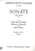 Okadka: Galliard Johann Ernst, Sonata F-dur
