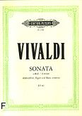 Okadka: Vivaldi Antonio, Sonata a-moll na flet, fagot i b.c. (wyc.fort.)