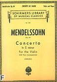 Okadka: Mendelssohn-Bartholdy Feliks, Concerto In E Minor, Op. 64 for Violin and Piano
