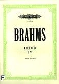 Okadka: Brahms Johannes, Lieder IV (gos wysoki)