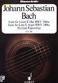 Okadka: Bach Johann Sebastian, Suita E-dur na lutni BWV 1006a
