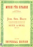 Okadka: Bach Johann Sebastian, Suita a-moll BWV 997 na lutni