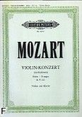 Okadka: Mozart Wolfgang Amadeusz, Koncert D-dur na skrzypce i orkiestr, KV 211 (wyc. fort.)