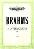 Okadka: Brahms Johannes, Klavierwerke IV: Rne utwory fortepianowe cz. 2