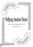 Okładka: Mozart Wolfgang Amadeusz, Ave verum corpus KV.618 (partytura + głosy)