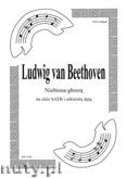 Okładka: Beethoven Ludwig van, Niebiosa głoszą op.48 nr 4 na chór i orkiestrę dętą (ar. Janiszewski) (partytura + głosy)