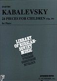 Okadka: Kabalewski Dymitr, 24 utwory dla dzieci, op. 39