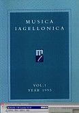 Okładka: Szweykowski Zygmunt Maria, Musica Iagellonica Tom 1 1995