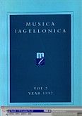 Okładka: Szweykowski Zygmunt Maria, Musica Iagellonica Tom 2 1997