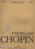 Okadka: Chopin Fryderyk, Koncert fortepianowy e-moll w na 1 fortepian