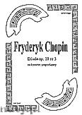 Okadka: Chopin Fryderyk, Etiuda op. 10 na kwartet smyczkowy (partytura + gosy)